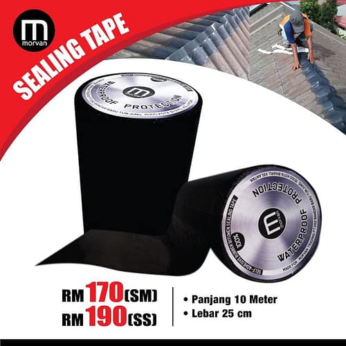 MORVAN Sealing Tape | Self-Adhesive Rubber Bitumen Waterproof 10m